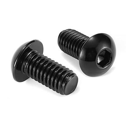 3/8-16 x 3/4" Button Head Socket Cap Bolts Screws, 20Pcs 304 Stainless Steel 18-8, Allen Hex Drive, Black Oxide by SG TZH(with Hex Spanner) - size: 3/8-16 x 3/4"