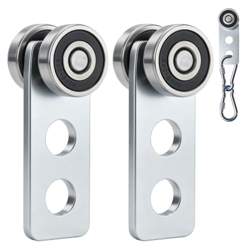 2Wheel Trolley Assembly Rollers.Bearing Trolley Assembly.The top of the Trolley has Room for Set Screws, Allowing the use of a 1-5/8" high Strut Channel to Save on Construction Costs. - style: E-2Wheel Trolley 2pcs