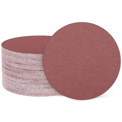 HARFINGTON 50 Pcs 2 Inch Sanding Discs 180 Grit Red Aluminum Oxide - size: 2 Inch(180 Grit)