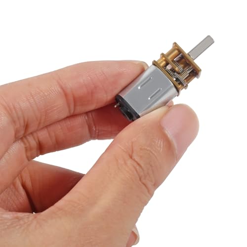 2Pcs DC 12V 1000RPM Gear Motor Full Metal Geared Mini Micro Gear with Gearwheel 1000RPM N20 Speed Reduction Motor for DIY RC Toys Robort Smart Car Motor