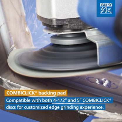 PFERD COMBICLICK Disc Set, 19 pcs. | 4-1/2 inch Dia. | 5/8-11 Thread | 48192 - for coarse Grinding to polishing Work with an Angle Grinder, only Available in a Set - size: 4-1/2" Disc Diameter