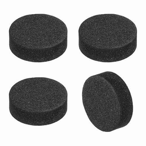 MECCANIXITY 4 Pcs Single Sided Speaker Isolation Feet Pads, 15mmx5mm Non Slip Foam Shock Absorption Base Pad Amplifier Stand Feet Mat for Speaker HiFi Home Theater Sound System, Black - size: 15mmx5mm
