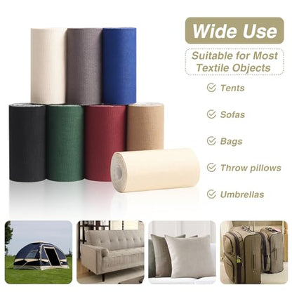 Gheeidau Canvas Repair Tape 4×70 Inch Waterproof Self-Adhesive Fabric Repair Patch for Repairing Boat Covers,Tents,Patio Umbrellas,Car Seats,Luggage,Sofas.(Dark Green) - color: Dark Green, size: 4"×70"