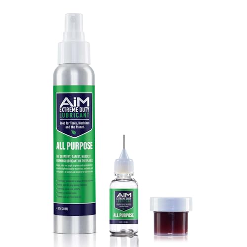 PlanetSafe Lubricants AiM Exercise Equipment Lube Kit, 4 oz + 0.25 oz - size: Small Bundle