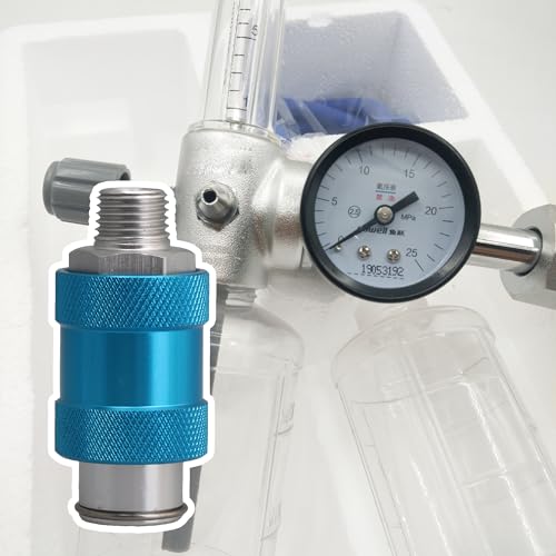 Aluminum 1/4"" Thread Pneumatic Flow Control Manual Hand Slide Valve