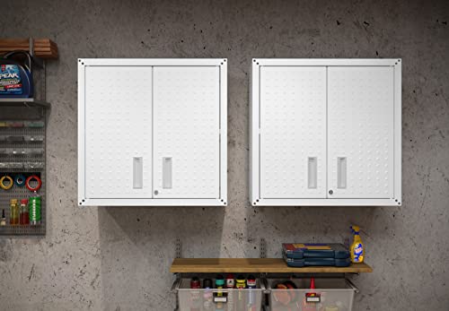 Manhattan Comfort Fortress Storage Units, White - color: White, style: Dual Floating