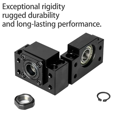BK10 BF10 Bearing End Blocks, for Ballscrew 12mm Linear Motion CNC Ball Screw SFU1204, with Angular Contact Bearing - size: BK10/BF10, style: Angular Contact Bearing