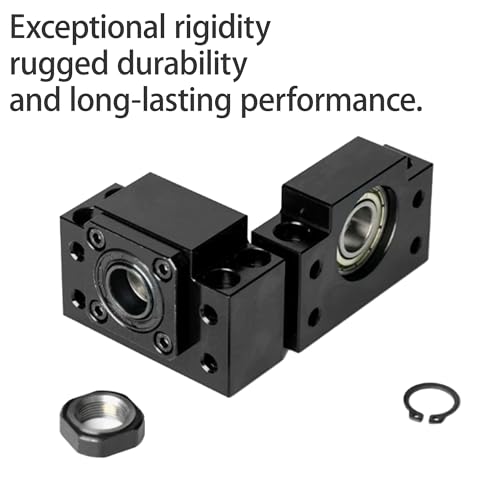BK20 BF20 Bearing End Blocks, for Ballscrew 25mm Linear Motion CNC Ball Screw SFU2504 SFU2505 SFU2510, with Angular Contact Bearing - size: BK20/BF20, style: Angular Contact Bearing