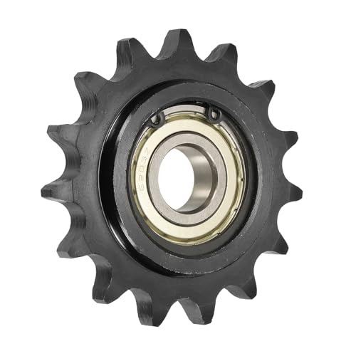 uxcell #50 Roller Chain Idler Sprocket, 17mm Bore 5/8" Pitch 15 Tooth - size: 17mm Bore 5/8" Pitch 15 Tooth