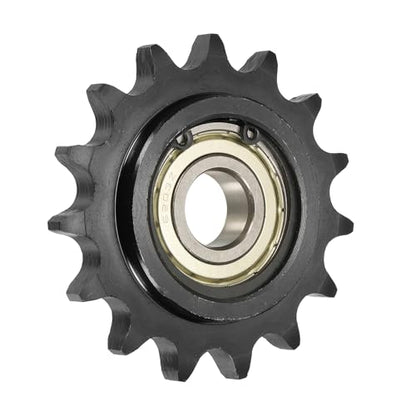 uxcell #50 Roller Chain Idler Sprocket, 17mm Bore 5/8" Pitch 15 Tooth - size: 17mm Bore 5/8" Pitch 15 Tooth