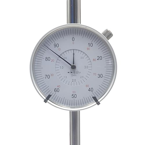 HFS Dial Indicator, 0-4" Range, 0.001" Graduation, 1/4" Lug Back - size: 0-4" x 0.001"