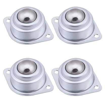 XiKe Ball Transfer Unit, 1/2 Inch Ball, Carbon Steel, 4 Pack - size: 18 pounds load ＆ 1/2" ball diameter