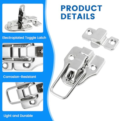 SDTC Tech 2-Pack Retro Silver Style Box Toggle Latch - color: Silver