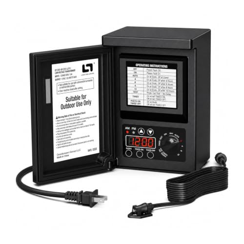 120W Low Voltage Transformer Photocell Timer 12V AC