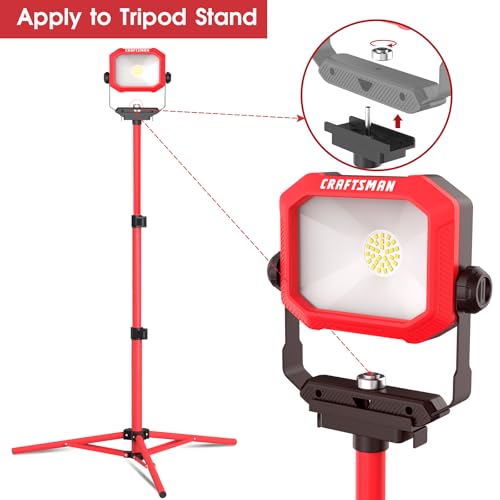 CRAFTSMAN 1PK 2500 Lumen Cool White LED Portable Work Light - color: Cool White