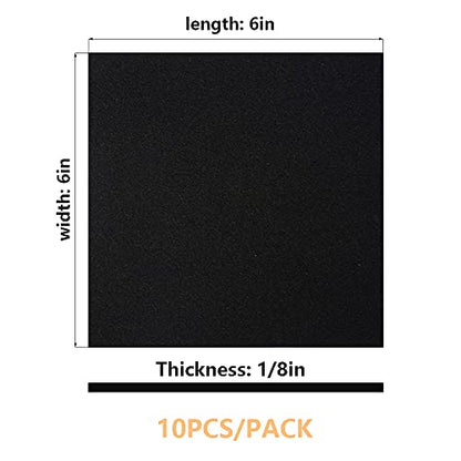 DOBTIM Adhesive Foam Padding Sheet 6 in X 6 in X 1/8 in