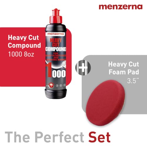 menzerna Deep Scratch Remover Kit I Car polishing Set for Vehicles - color: 8oz