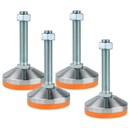 Heavy-Duty Leveling Feet, M16 Thread, Set of 4(Load Capacity 10400 lb) - size: D80xM16xH100,4 Pack