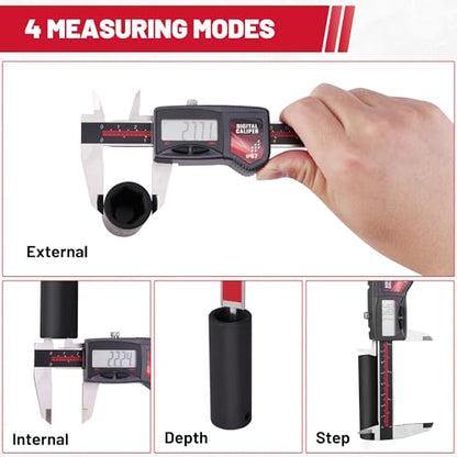 IP67 Digital Caliper 0-6" Range Electronic Measuring Tool