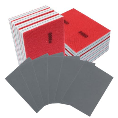 3000 Grit Sanding Sponge, 4" x 3", 20Pcs - style: 3000 Grit