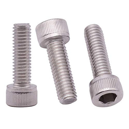 1/4"-20 x 3/4 inch Stainless Socket Head Cap Screws, 304 Stainless Steel 18-8, Allen Hex Drive, Full Thread Coverage, 30 Pack - size: 1/4-20 x 3/4"