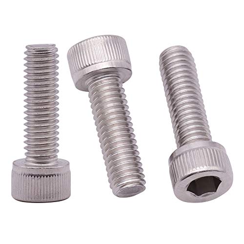 1/4"-20 x 5/8 inch Stainless Socket Head Cap Screws, 304 Stainless Steel 18-8, Allen Hex Drive, Full Thread Coverage, 30 Pack - size: 1/4-20 x 5/8"