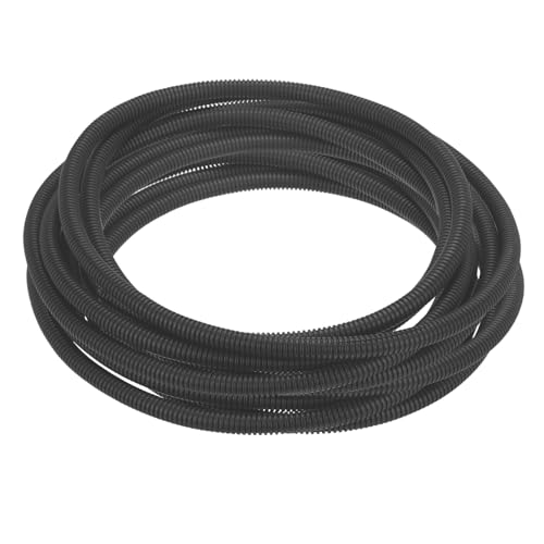 MECCANIXITY Plastic Split Wire Loom Tubing 1/2"(12mm) ID 50FT(15m), Black - color: Black, size: 1/2"(12mm) ID x 50FT(15m)
