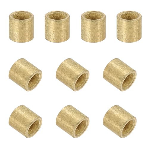 uxcell 50Pcs Sleeve Bearings, 4mm Bore x 6mm OD x 6mm Length, Self-Lubricating Sintered Bronze Bushings - size: 4mm Bore x 6mm OD x 6mm Length
