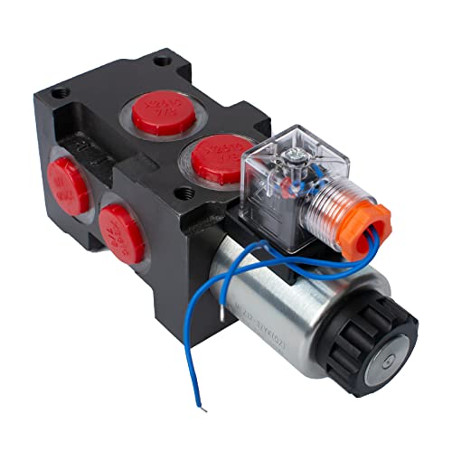 Hydraulic Solenoid Diverter Valve, 13GPM DC12V SAE Ports Hydraulic Solenoid Selector, MAX Pressure 200 Bar - style: 13GPM DC 12V