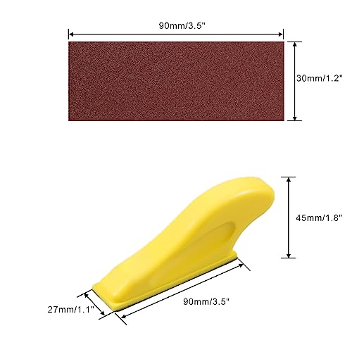 SPEEDWOX 121Pcs Micro Sander Kit Micro Zip Sander Refill Micro Finishing Sander Paper Assorted Grit 80 120 180 240 400 600 for Wood Work Finishing Polishing Sanding Tools for Tight Spaces - style: sandpaer+tool
