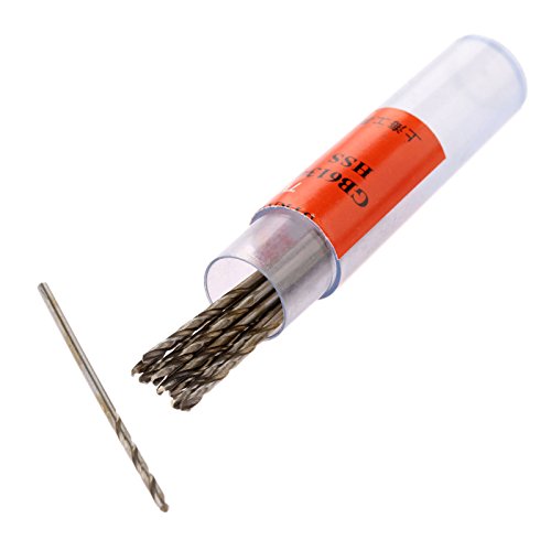10PCS 1mm Twist Drill Bit Set,High Speed Steel Cobalt Drill Bit - size: 1mm