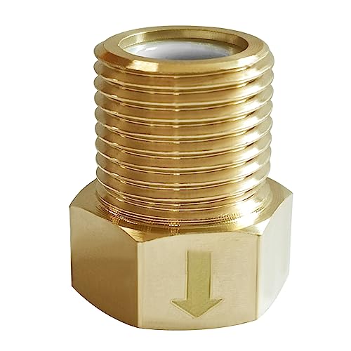 Joywayus Brass Check Valve 1/2" Male to 1/2" Female Thread One Way Non Return Backflow Preventer Check Valves (Pack of 2) - size: Male to Female