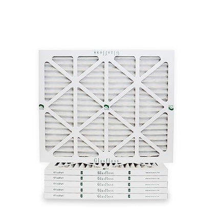 Glasfloss ZL 17-1/2x21x1 Pleated Air Filters, 6-Pack, MERV 10, AC & Furnace - size: 17-1/2x21x1