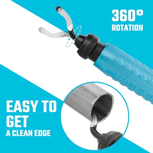 DURATECH Deburring Tool with 12-Piece M2 High Speed Steel Blades
