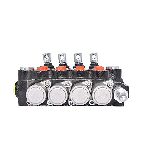findmall 4 Spool Hydraulic Directional Control Valve 11GPM 3625PSI - size: 11 GPM, style: 4 Spool