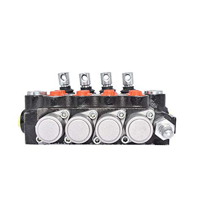 findmall 4 Spool Hydraulic Directional Control Valve 11GPM 3625PSI - size: 11 GPM, style: 4 Spool