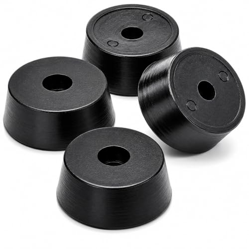 1-1/4" Diameter x 1/2" Tall Rubber Feet for Speakers, Amplifiers, Audio Equipment, Benchtop Electronics & Equipment, Vibration Isolation, 12 Pack