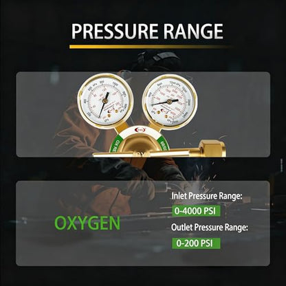 CDL LX65 Medium Duty Oxygen Regulator CGA540,Forged Brass - size: Medium Duty, style: Oxygen