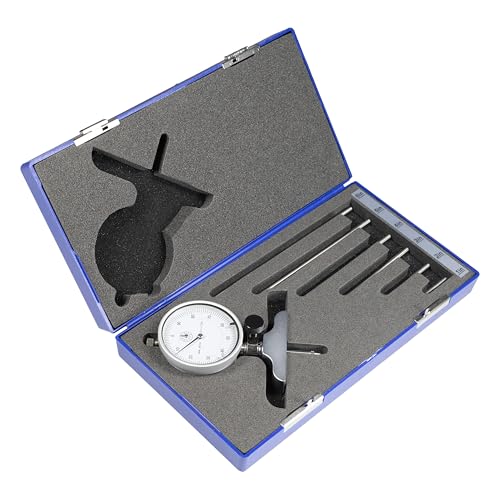HFS(R) Dial Depth Gage Set - 0-22" Range with Interchangeable Rods