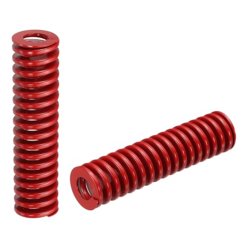 HARFINGTON 2pcs Die Spring 3/4" OD x 3" Free Length SMH4012, Red - size: 3/4" OD x 3" Free Length