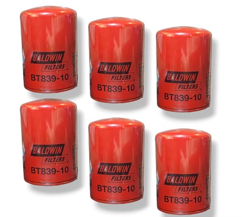 BT839-10 Spin-On Hydraulic Filter Fits Bobcat/Ford/Toro/Vermeer/Versatile Replaces P551551 HF6057 (Pack of 6)