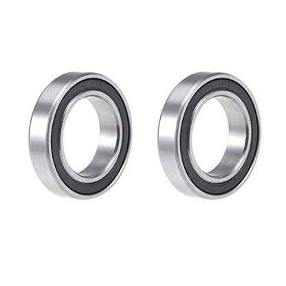 uxcell 6804-2RS Deep Groove Ball Bearing 20x32x7mm Chrome Steel Z2 2pcs - size: 20x32x7mm