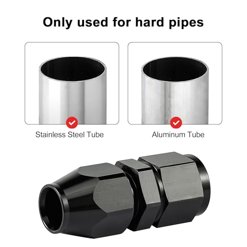 EVIL ENERGY 8 AN Female to 1/2 Compression Hardline Fitting, 2 PCS - size: 8AN to 1/2