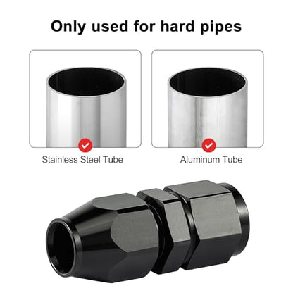 EVIL ENERGY 8 AN Female to 1/2 Compression Hardline Fitting, 2 PCS - size: 8AN to 1/2