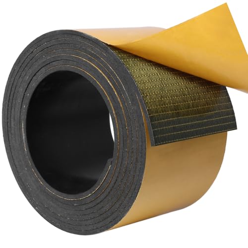DGSL Self-Adhesive Neoprene Rubber Strip, 3" x 1/8" x 10' Roll - color: With Adhesive, size: 3" Wide x 1/8" Thick x 10' Long