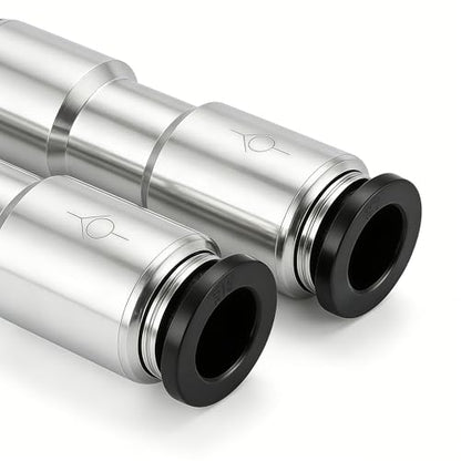 Pneumatic Push to Connect Fitting Check Valve 1/2" OD x 1/2" OD One-way Valve Pack of 2 - size: 1/2" OD
