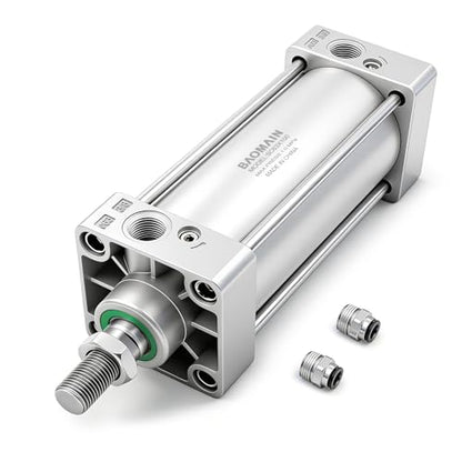 BAOMAIN Pneumatic Air Cylinder SC 63x100 2.5" Bore 4" Stroke Double Acting
