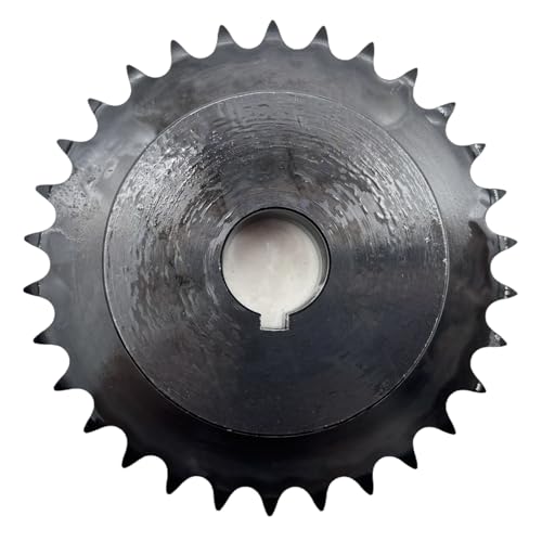 #40 Roller Chain Sprocket Type B 1 inch Bore 30 Tooth, Hardened Antirust 1045 Steel Drive Sprockets 40B30-1