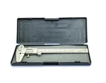 Non Digital Vernier Caliper Metric -Imperial Measuring System Tools for Inside, Outside, Depth & Step Measurements (Stainless Steel Body) - style: (STAINLESS STEEL BODY)
