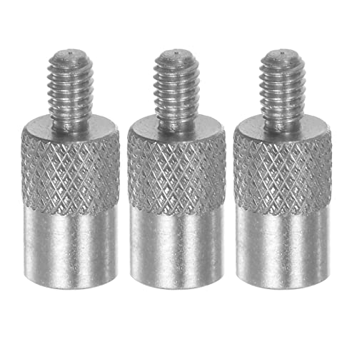 HARFINGTON 3pcs Flat Contact Points 5mm Dia 8mm Length M2.5 Thread 303 Stainless Steel for Dial Digital Indicator Depth Gauge Thickness Gauge - size: 5mmx8mm